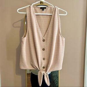 J. Crew tie-front tank top EUC
